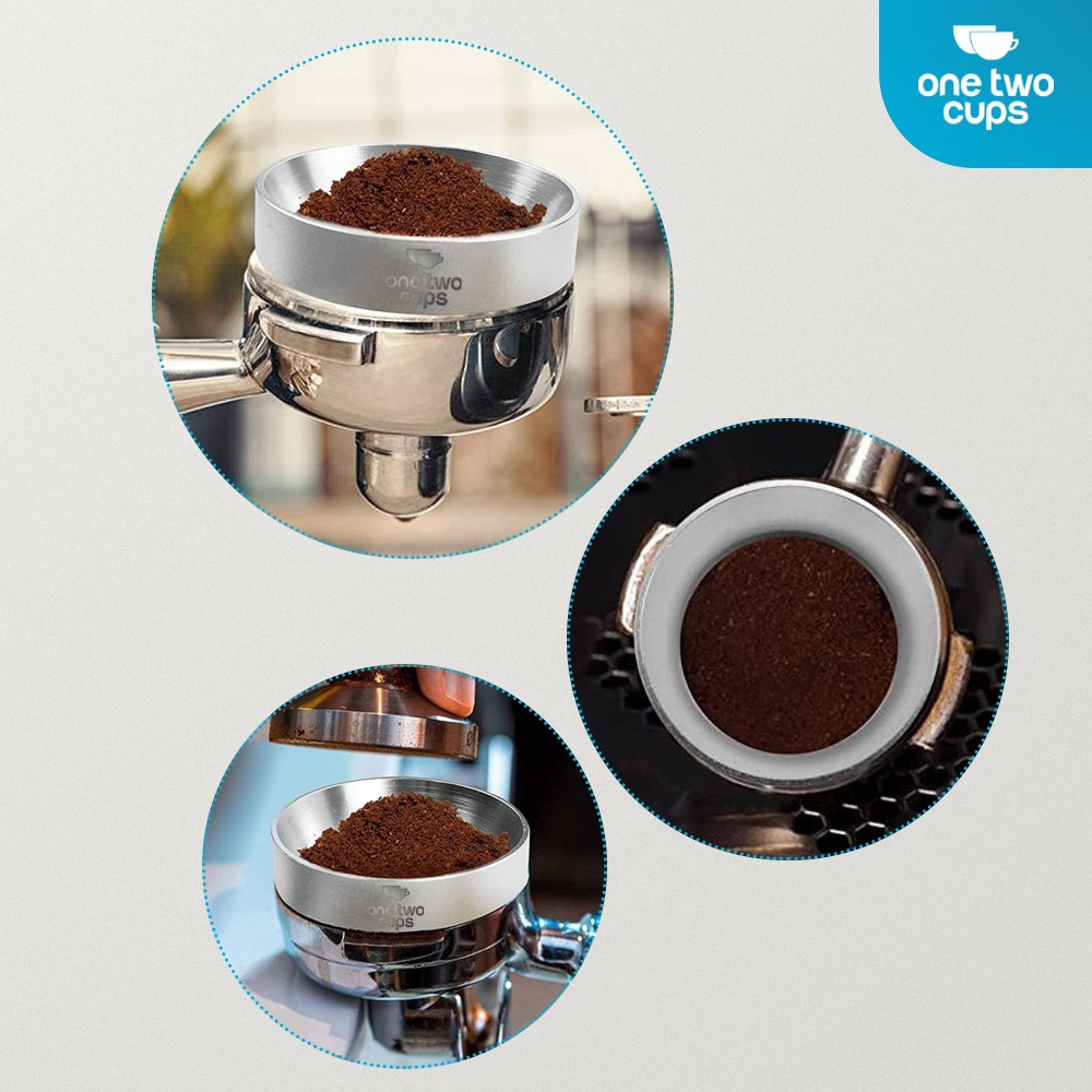 Gambar produk One Two Cups Dosing Ring Portafilter Espresso Magnetic Aluminium 58mm - YXA44