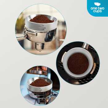 Gambar produk One Two Cups Dosing Ring Portafilter Espresso Magnetic Aluminium 58mm - YXA44