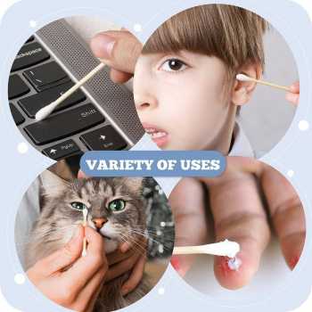 Gambar produk BTX Cotton Swab Korek Kuping Double Headed Baby Ear Boogers 500 PCS - INU130