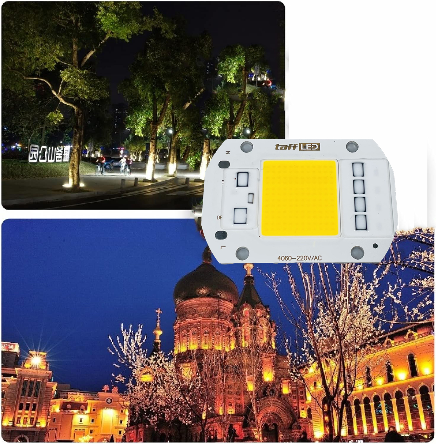 Gambar produk TaffLED Chip LED COB Spotlight Warm White 3000K 220V 50W - F6040