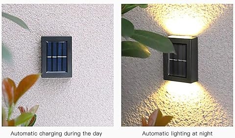 Gambar produk SoFlare Lampu Dinding Solar Outdoor Waterproof Warm White 4 LED - INU150