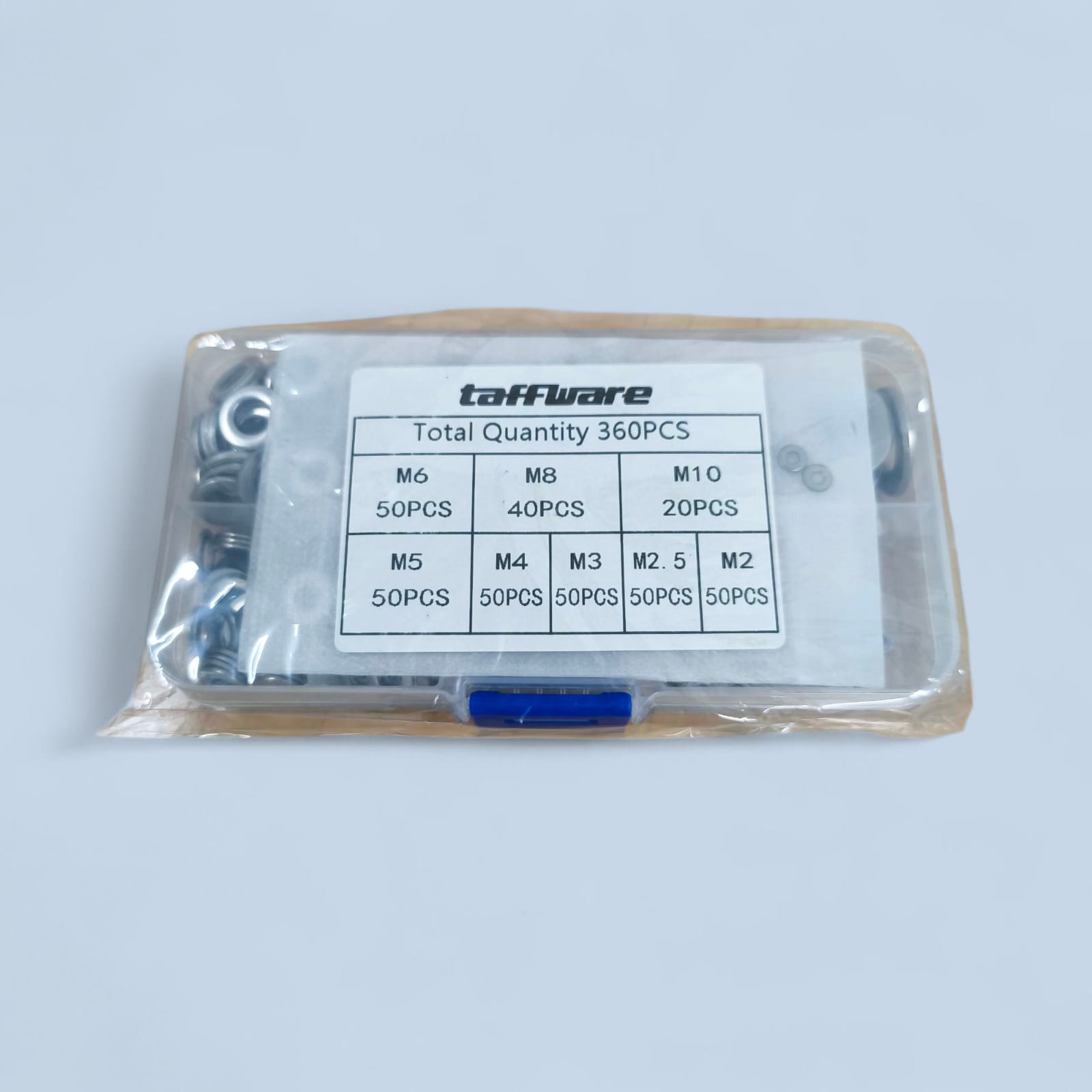 Gambar produk Taffware Ring Baut Oli Washer Plat Stainless Complete Size 360 PCS - DIN125