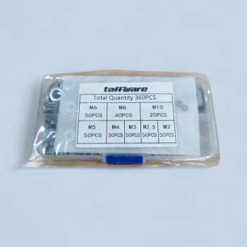 Gambar produk Taffware Ring Baut Oli Washer Plat Stainless Complete Size 360 PCS - DIN125