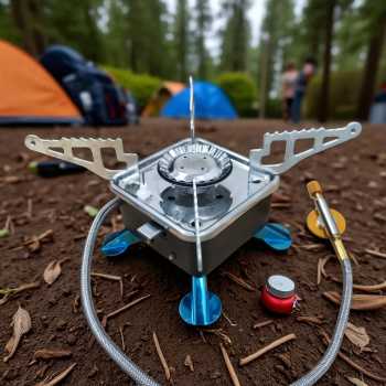 Gambar produk KOVAB Kompor Gas Portable Lipat Outdoor Ultralight Camping Stove - K-202
