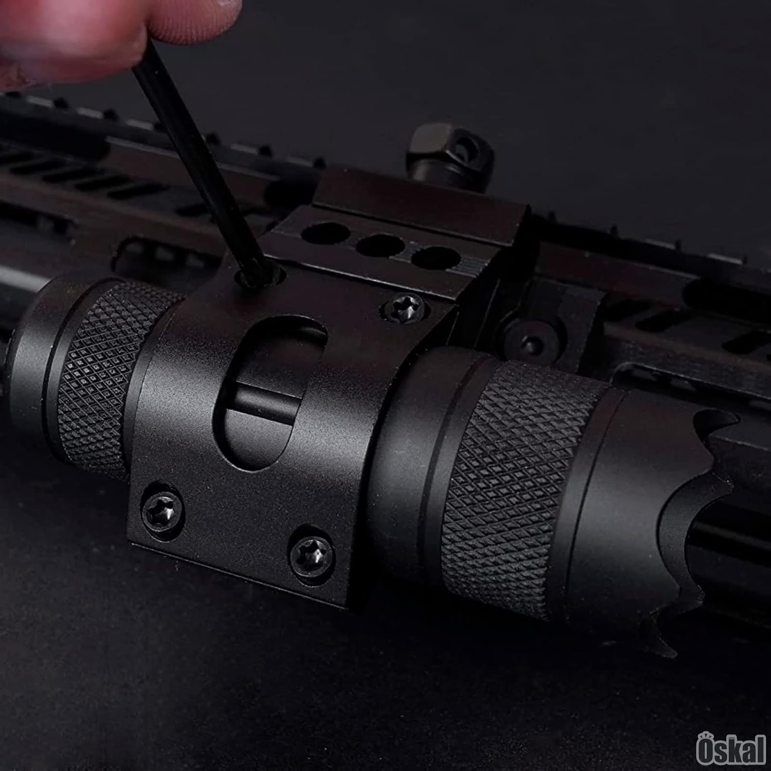 Gambar produk Gun Mount Senter Flashlight Holder 25.4mm - HS-FM001