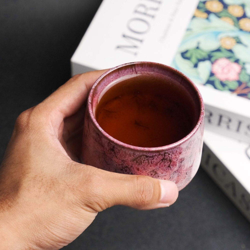 Gambar produk FLAMBE Gelas Keramik Kopi Teh Vintage Japanese Style Ceramic Cup 200ml - FB014