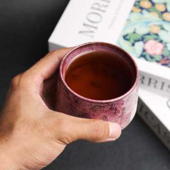Gambar produk FLAMBE Gelas Keramik Kopi Teh Vintage Japanese Style Ceramic Cup 200ml - FB014