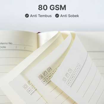 Gambar produk Toddi Buku Jurnal Leather Diary 200 Halaman Grid A5 with Lock - TD22