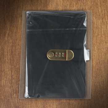 Gambar produk Toddi Buku Jurnal Leather Notebook Diary 80GSM 265 Halaman with Lock - TD-A5