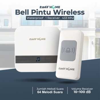 TaffHOME Bell Pintu Wireless Doorbell Waterproof 1 Receiver 433MHz - A9