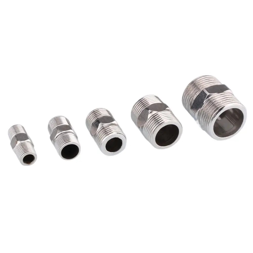 Gambar produk SHILECTI Sambungan Pipa Air Male Hex Nipple Pipe Connector 2 PCS 1/4 Inch - SC138