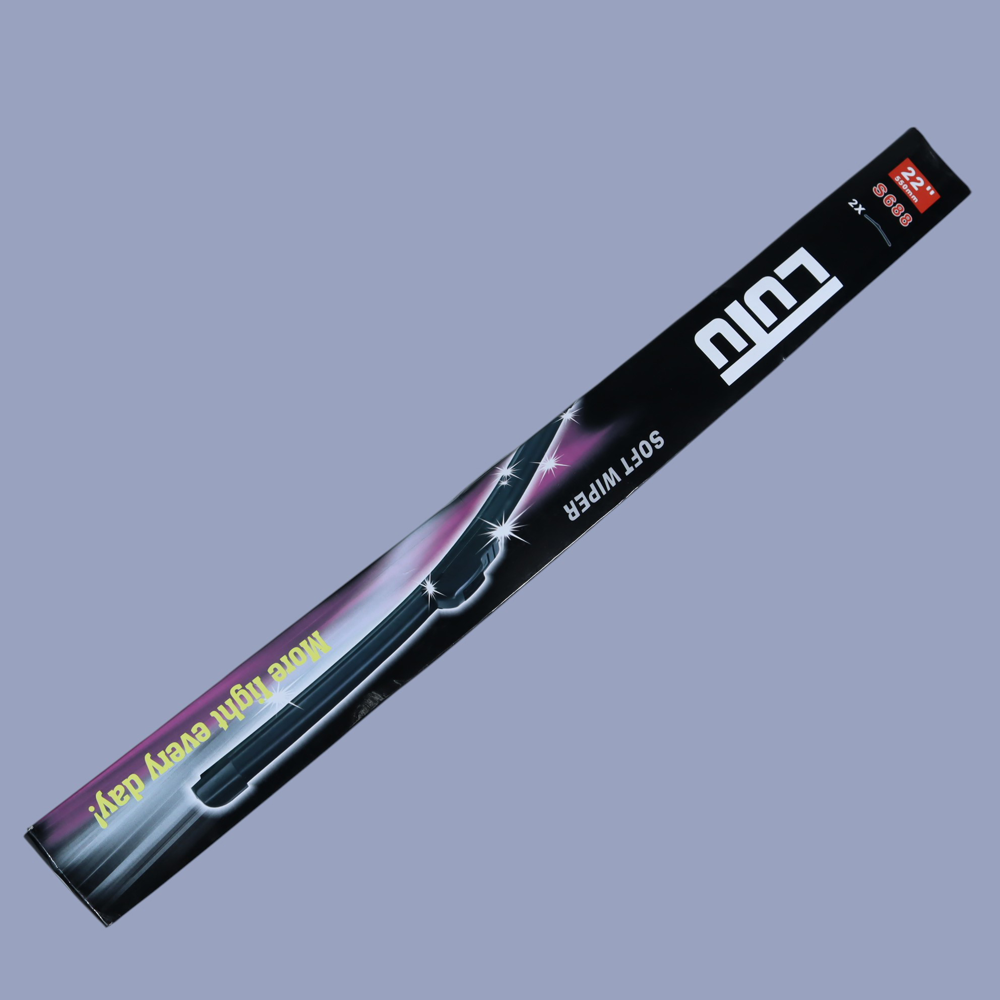 Gambar produk OTOHEROES Wiper Kaca Mobil Frameless Blade U Shape Hook 1 Pair 22 Inch - S858/S688