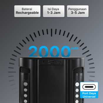 Gambar produk BAFOVY Speaker Bluetooth Karaoke Portable with 2 Microphone 10W - WJ-A826
