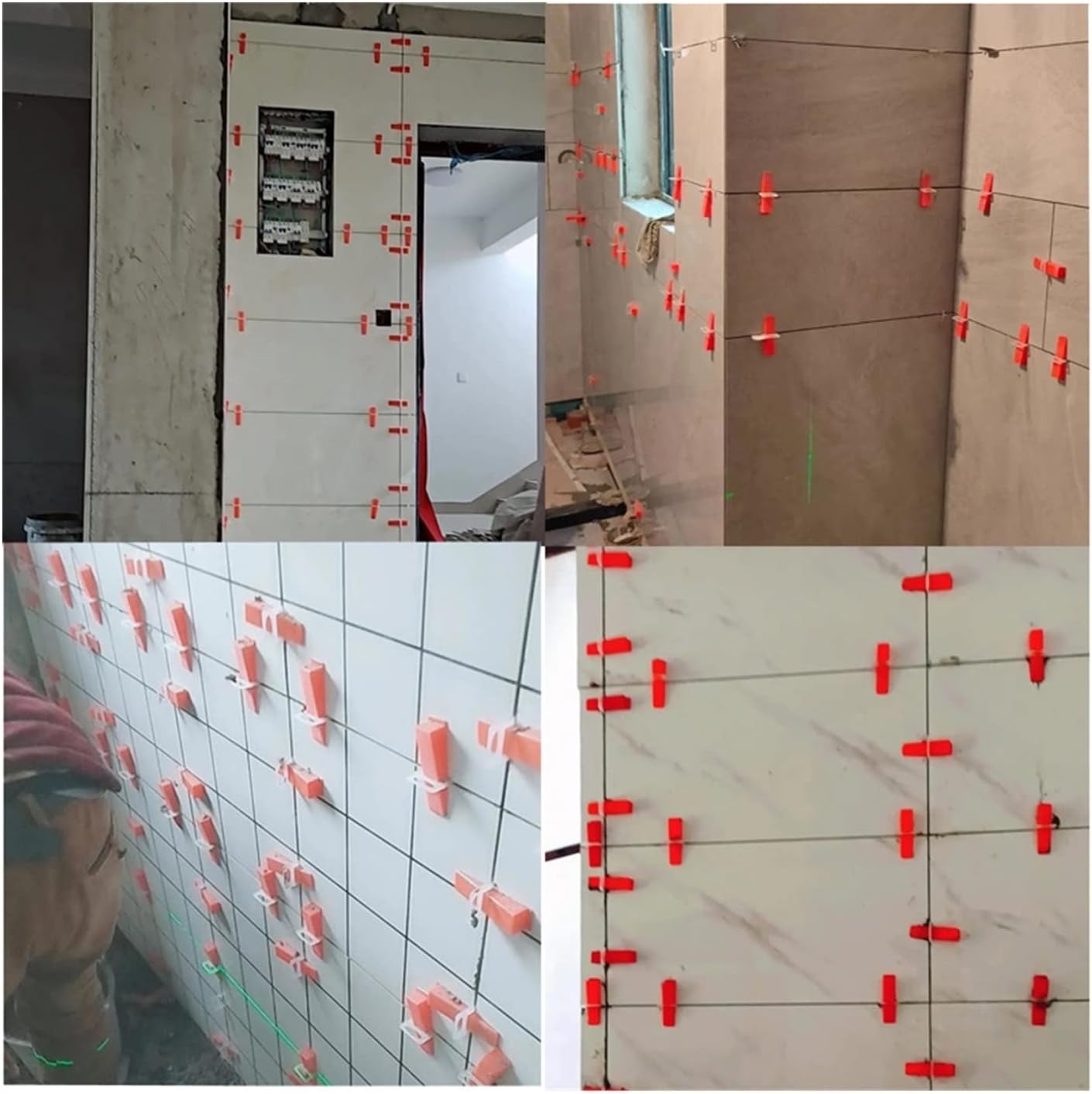 Gambar produk Yueqing Alat Perata Keramik Wedge Tile Leveler Floor Spacers 100 PCS 84.5x22x16mm - YQ812