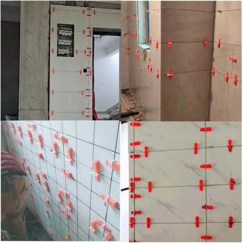 Gambar produk Yueqing Alat Perata Keramik Wedge Tile Leveler Floor Spacers 100 PCS 84.5x22x16mm - YQ812