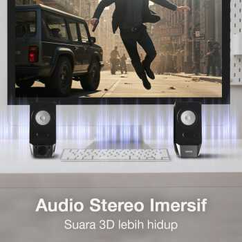Gambar produk Edifier Speaker Bluetooth Desktop 2.0 Channel USB Sound Card AUX - R19BT