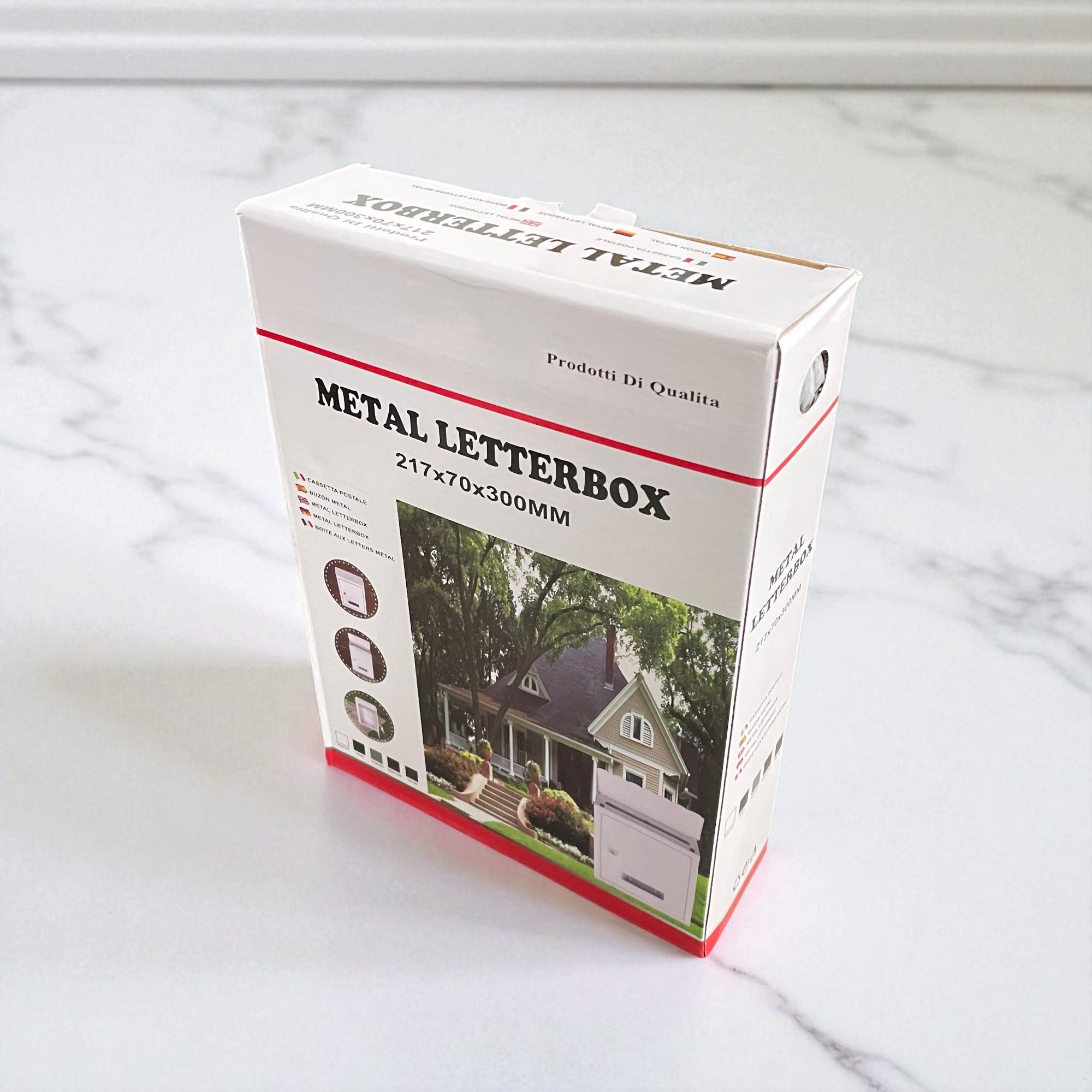 Gambar produk JUNLANG Kotak Surat Pos Metal Mailbox Wall Mounted 21.3x7.2x29.8cm - CT-30