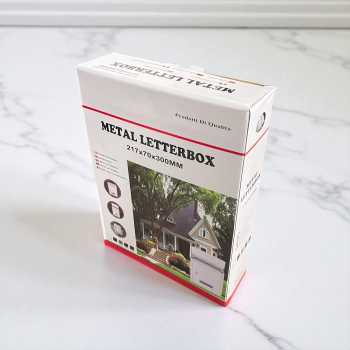 Gambar produk JUNLANG Kotak Surat Pos Metal Mailbox Wall Mounted 21.3x7.2x29.8cm - CT-30