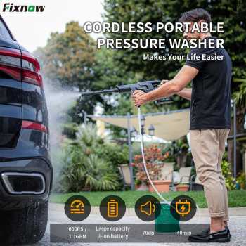 Fixnow Semprotan Air Cuci Mobil High Pressure Spray Gun 35 Bar 2.6Ah - 500E