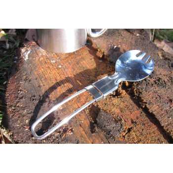 Gambar produk TaffSPORT Foldable Spoon Fork Sendok Garpu Lipat Stainless Steel 410 - SVGF2