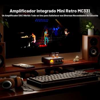 Gambar produk Fosi Audio Amplifier Tube Bluetooth DAC TPA3221 with VU Meter - MC331