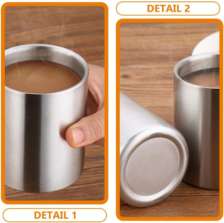 Gambar produk Mugumu Gelas Stainless Steel 201 Korea Single Wall Glass 192ml - MG031