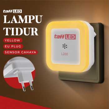 TaffLED Lampu Tidur LED EU Plug Sensor Cahaya Cool White 250V 0.5W - L200