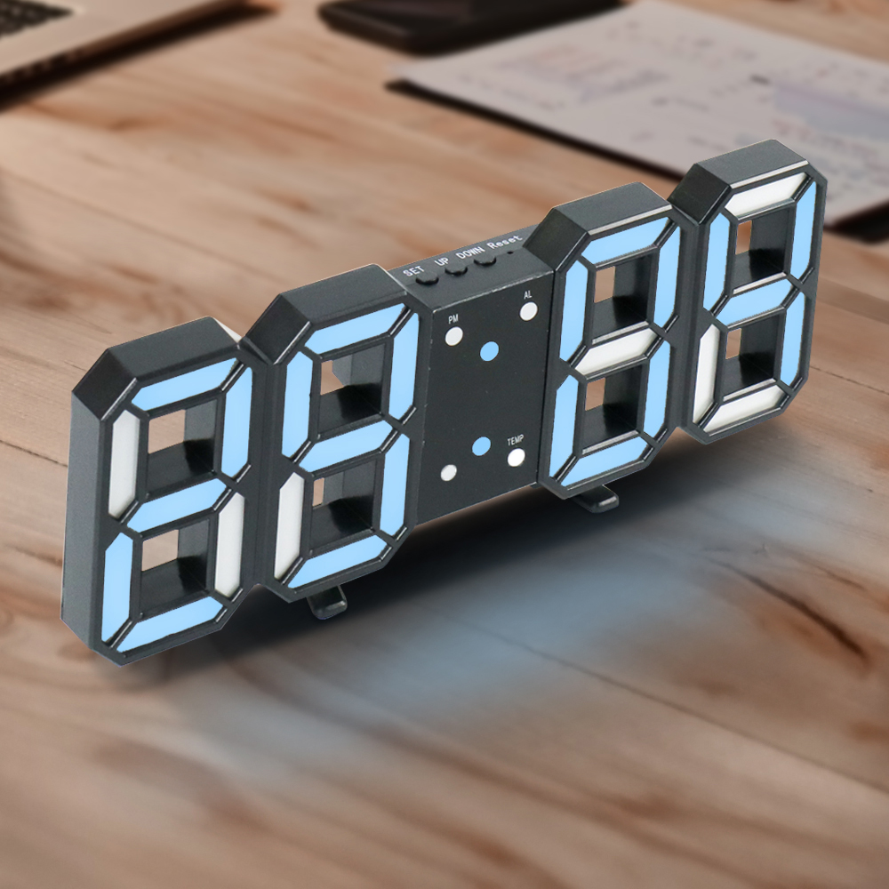 Gambar produk W&G Jam Meja LED Modern Digital Clock with Alarm Function - H211