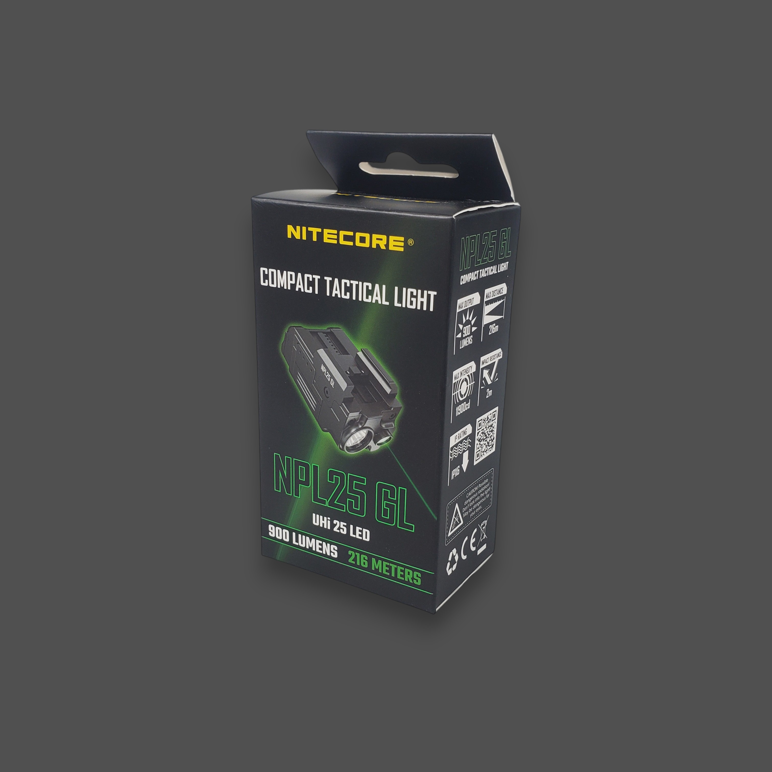 Gambar produk NITECORE Senter Pistol LED Green Laser Weapon Tactical UHi 25 900lm - NPL25 GL