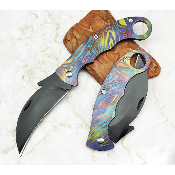 Gambar produk Hui Xuan Zi Pisau Karambit Folding Eagle Collector Hunting Knife 165mm - W58