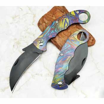 Gambar produk Hui Xuan Zi Pisau Karambit Folding Eagle Collector Hunting Knife 165mm - W58