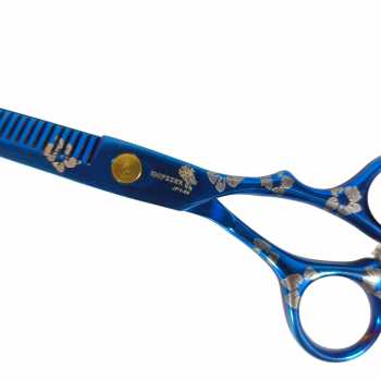 Gambar produk KNIFEZER Sakura Gunting Sasak Barber Hairdressing Scissors 6 Inch - JFY-60