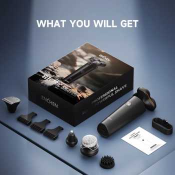 Gambar produk ENCHEN Alat Cukur Elektrik 5in1 3D Magnetic Electric Shaver Waterproof - X8S-C