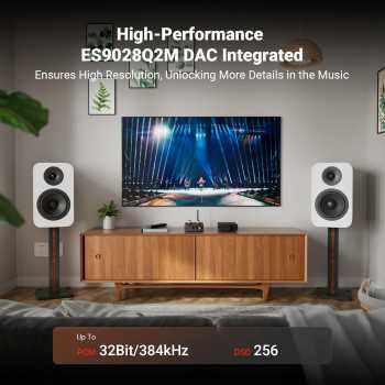 Gambar produk Fosi Audio Preamp Tube Bluetooth QCC3031 AptX LL HD Bass and Treble - GR40