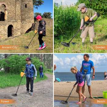 Gambar produk TECLUNG Pendeteksi Logam Metal Detector Waterproof Adjustable 3 Mode - GTX5030G