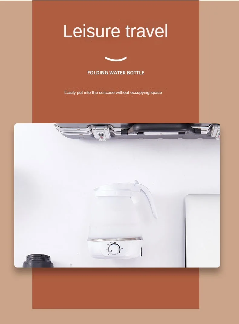 Gambar produk FMA Mini Portable Stainless Steel Folding Travel Kettle 600ml - HY-01