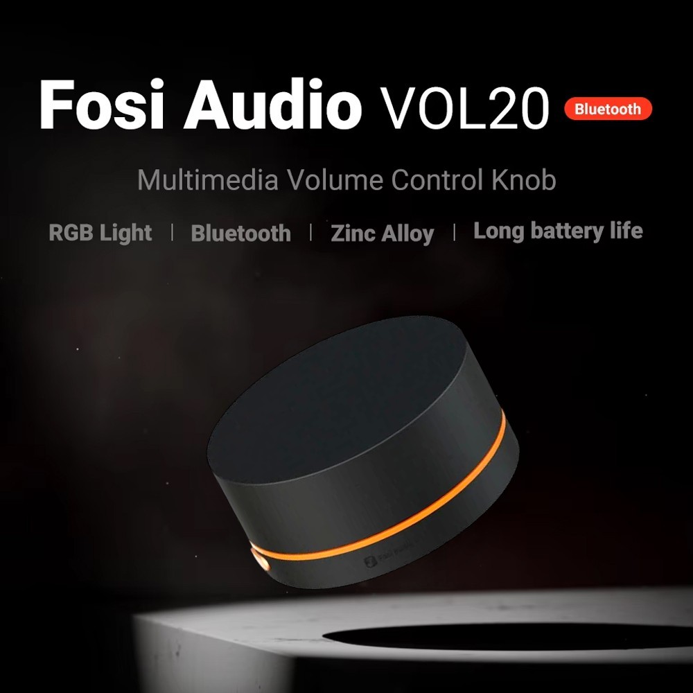 Gambar produk Fosi Audio Volume Control Knob Multimedia Bluetooth RGB Light 750mAh - VOL20
