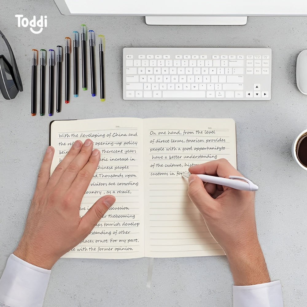 Gambar produk Toddi Buku Jurnal Hardcover Notebook Diary 80 GSM 240 Halaman A5 - TD158