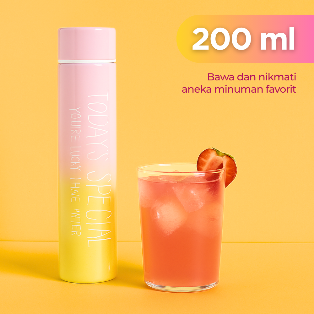 Gambar produk Feeyue Botol Minum Mini Termos Air Panas Dingin Stainless Steel 200ml - FY200