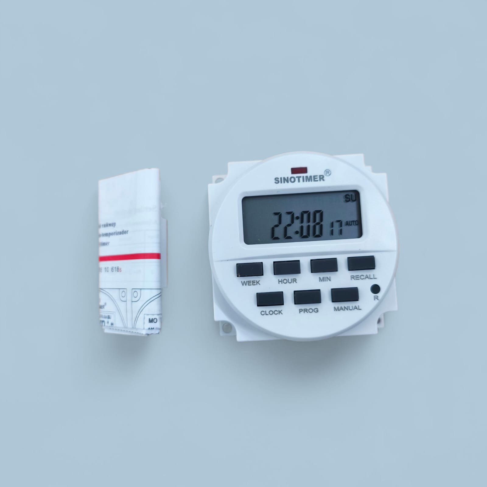 Gambar produk SINOTIMER Programmable Digital Timer Switch Relay 16 Program 220V/16A - TM618N-2