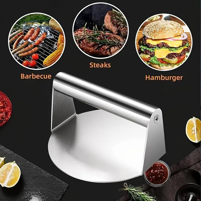 Gambar produk AHOSTO Penekan Daging Hamburger Burger Patty Smasher Meat Press 14cm - AH901
