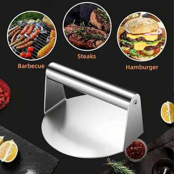 Gambar produk AHOSTO Penekan Daging Hamburger Burger Patty Smasher Meat Press 14cm - AH901