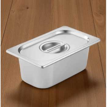 Gambar produk SUPPLE Food Pan Stainless Steel Wadah Makanan Prasmanan dengan Tutup 1/4x6cm - GN-201