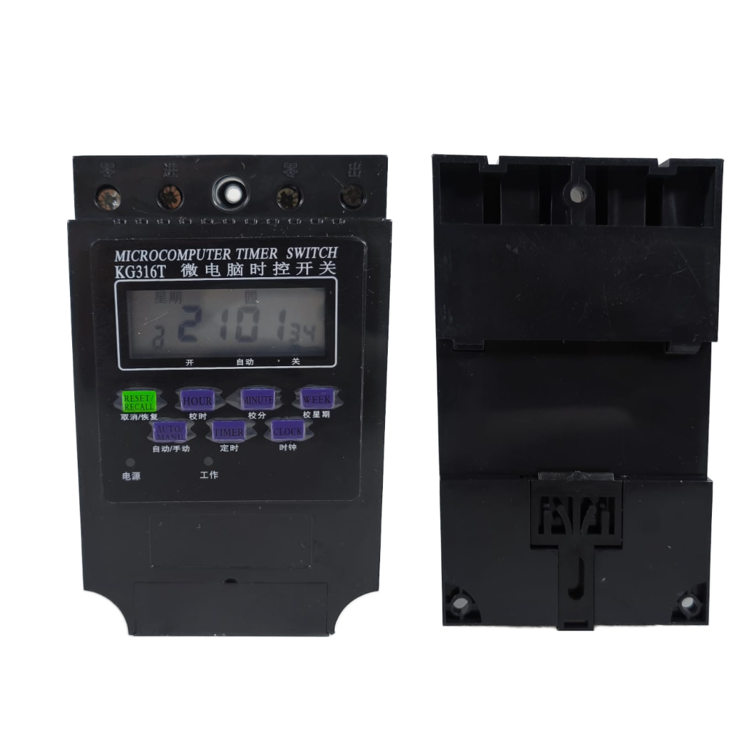 Gambar produk CHINT Microcomputer Digital Timer Switch Relay 16 Program 220V/30A - KG316T