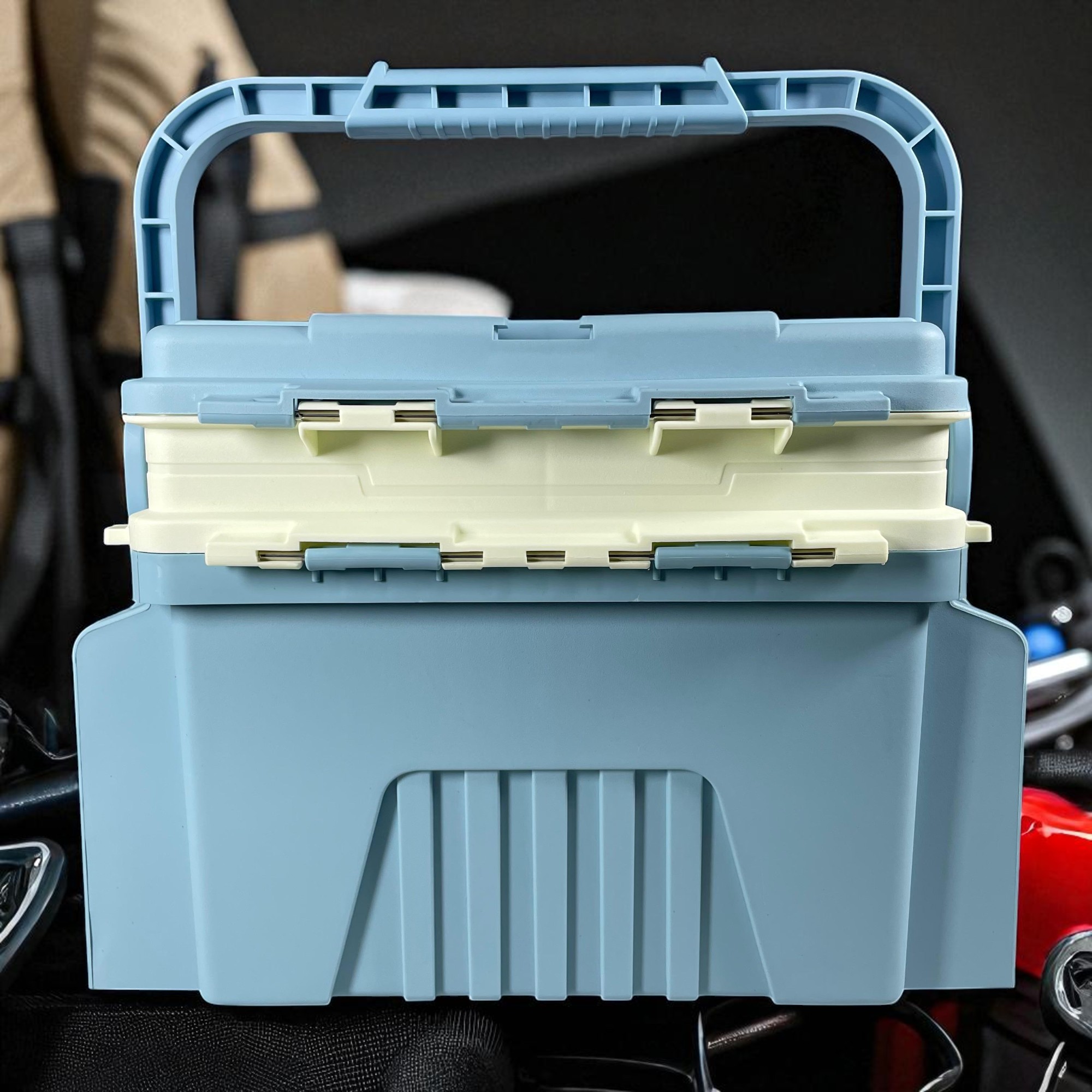 Gambar produk TaffSPORT Kotak Perkakas Pancing Fishing Tackle Box Double Layer 6L - JF-31