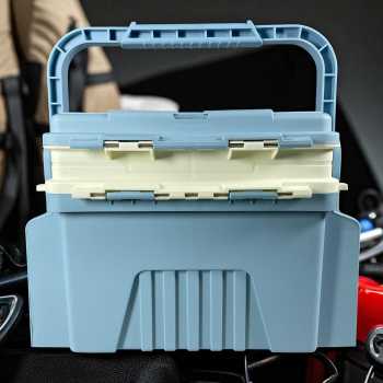 Gambar produk TaffSPORT Kotak Perkakas Pancing Fishing Tackle Box Double Layer 6L - JF-31