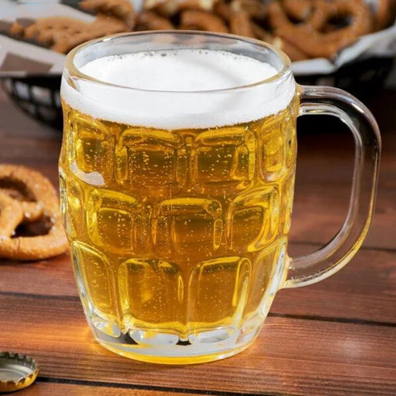 Gambar produk TREDO Gelas Mug Bir Sodium Calcium Glass Pineapple Draft Pattern 500ml - T595