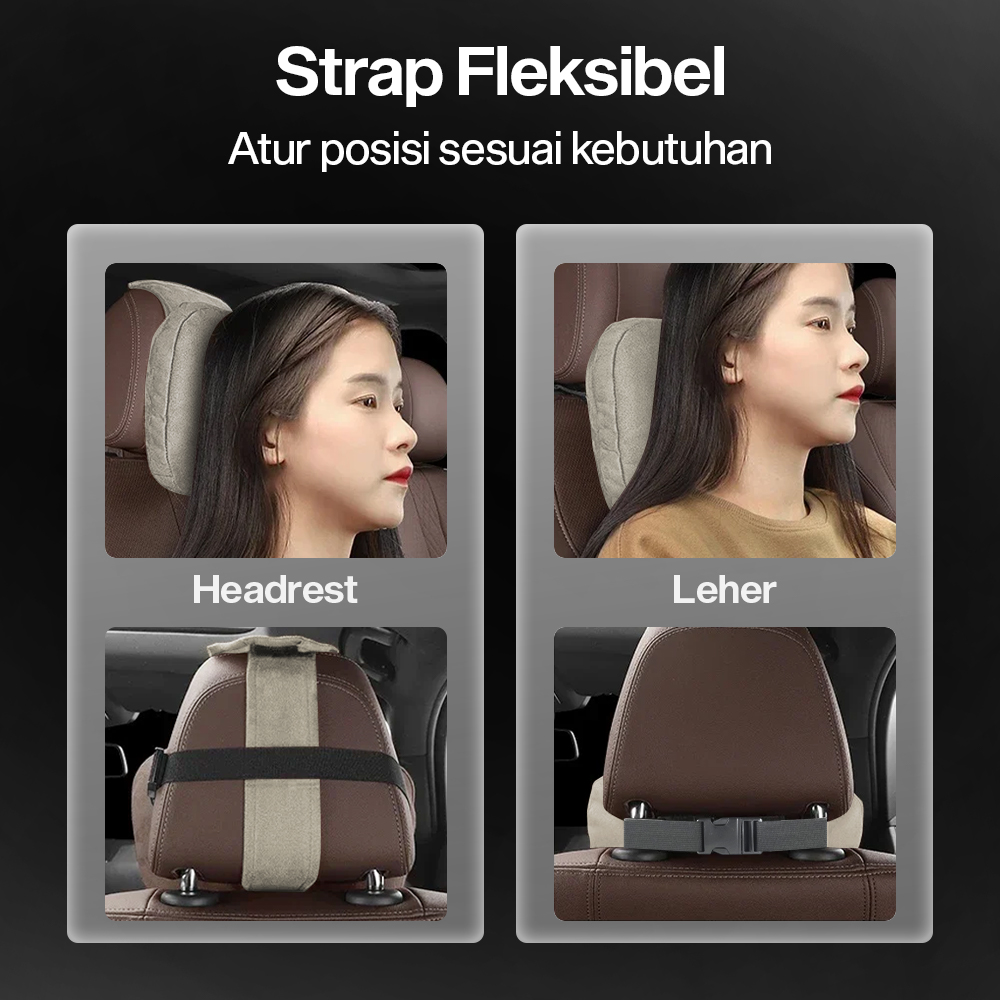 Gambar produk OASATE Bantal Leher Mobil Ergonomis Foam Car Headrest Pillow - M5