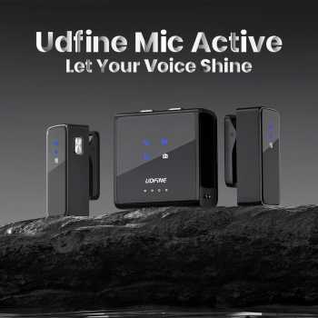 Udfine Mikrofon Wireless Lavalier Microphone Type C Lightning 2.4Hz - Mic Active