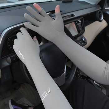 Gambar produk YXST Sarung Tangan Panjang Manset Sleeve Two Fingers Sunscreen Spandex - SP10